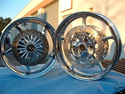 Warrior Chrome Rims / Polished Rotors 06-09